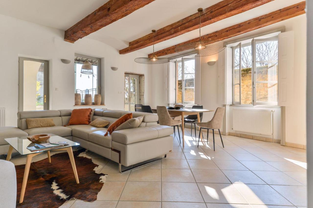 Beau Duplex Avec Jardin Et Vue Apartment Lyon Luaran gambar
